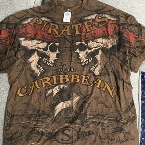NWT Disney Pirates of The Caribbean Mens T Shirt XL